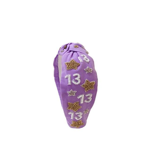 Bandeau perlé tendance Swiftie, design noué à la main, perlé et orné de bijoux, accessoires de cheveux de fête pour femmes, multicolore - Product Image 3