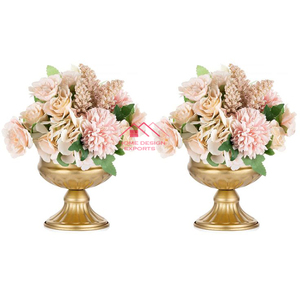 Decoración Nórdica para Bodas, Florero Artificial de Hierro, Decoración Ligera para Mesa de Boda con Diseño Art Deco - Product Image 1
