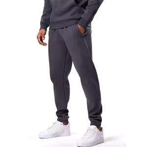 Ensemble de survêtement d'entraînement sportif d'hiver à capuche pour hommes et femmes, taille haute, sans couture, 100% coton - Product Image 3