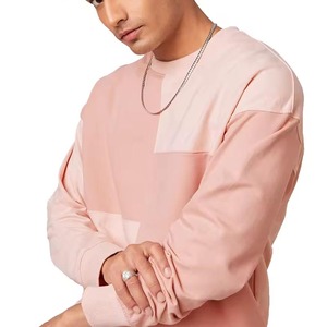 Prix de gros hommes sweat-shirt personnalisé blanc col rond coton mélangé hommes sweat-shirts surdimensionnés à vendre en ligne - Product Image 5