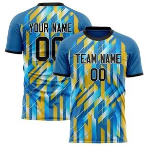 Football 3D Imprimé Polyester Jersey Nom de l'équipe Numéro Cousu Football Shirt Mesh Respirant Rugby Jersey - Product Image 5