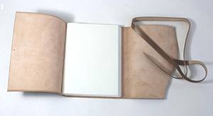 Cuaderno de Cuero de Cabra Tc, Papel de Algodón Reciclado Hecho a Mano de Color Antiguo, Sin Ácido y con Madera, para Suministros de Oficina - Product Image 4