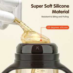 <span class=keywords><strong>Biberon</strong></span> d'Apprentissage Bébé 300ml avec Poignée en PP - Tétine Interchangeable Anti-Colique - <span class=keywords><strong>Biberon</strong></span> <span class=keywords><strong>pour</strong></span> Bébé Vente en Gros Logo Personnalisé - Product Image 2
