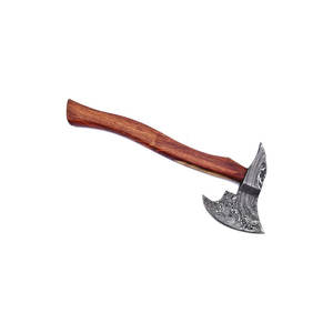 Hache de chasse Viking lame en acier à haute teneur en carbone avec manche en bois hachette de camping en plein air - Product Image 2