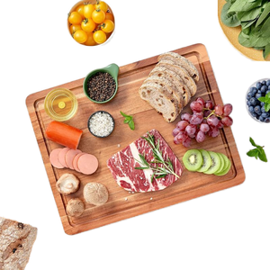 Rectangle <b>Wooden</b> Cutting Board Modern Kitchen Chopping Board for Pizza Cheese and Snacks - Product Image 6