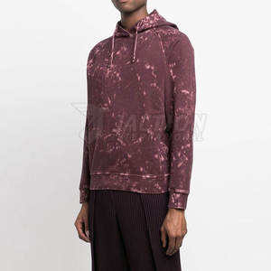 Fabricación de fábrica por encargo Hombres Basics Acid Wash Hoodies Hombres adultos Basics Acid Wash Hoodies - Product Image 6