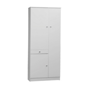 Mobile 3 Ante +1 Cassetto 77x34x183 Bianco Laccato 323tl - Product Image 1