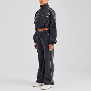 Winter Hooded Casual Windbreaker Sets Men Trouser <b>Jacket</b> 2 Piece Set Tracksuits Running Waterproof Lining - Product Image 2