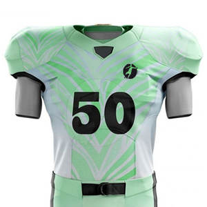 Uniforme de football américain respirant à séchage rapide avec taille plus disponible en différents styles et couleurs unies sublimées - Product Image 2