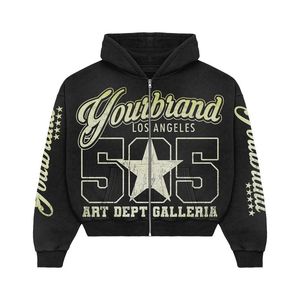 Sudadera con Capucha de Alta Calidad con Diseño de Pedrería en Todo el Cuerpo y Mangas, Sudadera de Algodón para Hombre, Personaliza tu Sudadera Según tus Necesidades - Product Image 3