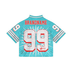 Maillot de football américain Logos personnalisés Maillot coupe boxy Chemises Sport Team Training Baseball Jersey Soccer Uniform Mesh - Product Image 3