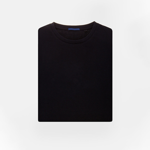 เสื้อยืดผู้ชายสีดำแห้งเร็วสีพื้นใส่ลำลอง - Product Image 5