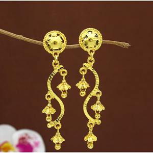 Gold Plated Designer Earring <b>for</b> Women New Indian Antique Earring Fashionable Earring Artificial Middle East Style Gift Jewelry - Product Image 6