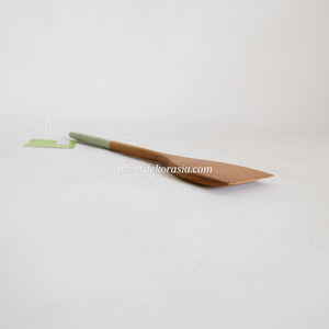 Espátula de madera de alta calidad, cuadrada, nueva combinación, juego de utensilios de cocina de forma larga de Color sólido para cocinar y servir todos los días - Product Image 4