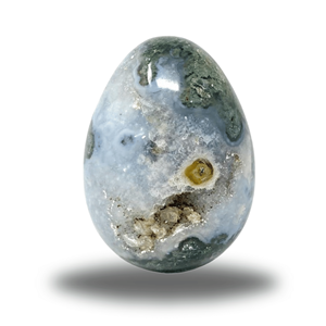 Druzy Moss Agate <b>Egg</b> Wholesale Natural Healing Crystal <b>Eggs</b> for Home <b>Decor</b> and Energy Balancing From Trusted Manufacture - Product Image 1