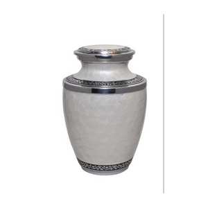 Hot Selling Hand Crafted Red Cremation Urn Funeral Urn For Human White Brass Urn Cremation Manufacturer & Exporter From India - Product Image 3