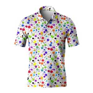 Polo de Paintball imprimé par sublimation Polo en polyester respirant à séchage rapide avec logo personnalisé pour le sport et les vêtements d'équipe - Product Image 3