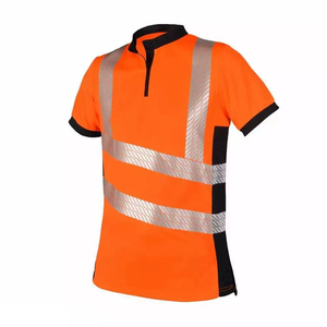 Hi <b>Vis</b> Safety <b>Polo</b> <b>Shirts</b> <b>High</b> Visibility Reflective Work <b>Shirts</b> Road Work Comfortable Polyester Anti-UV Quick Dry Men Workwear - Product Image 6