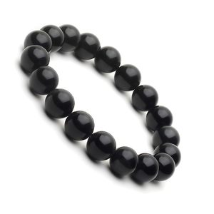 Bracelet unisexe Arihant Gems Jewels, onyx noir naturel certifié, pierre précieuse astrologique, effet positif, forme de boule, pour cadeau homme - Product Image 1