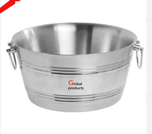 Enfriador de vino de tamaño pequeño de acero inoxidable con acabado de plata de alto estándar para restaurante y bar de hotel - Product Image 3