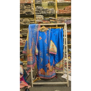 FUSION LONGUEUR 3 PIÈCES COTON SALWAR KAMEEZ GRANDE TAILLE SERIES-SL00252 - Product Image 2