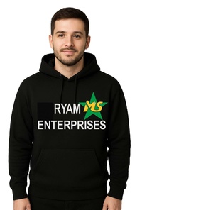 เสื้อฮู้ดกันหนาวแบบสวมหัวมีฮู้ดเย็บสีขาวสีแดงรอยัล-ดำ3D ธงชาติอเมริกัน3D ตามสั่ง - Product Image 4