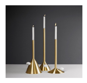 Sharp Long Pillar <b>Candle</b> <b>Holder</b> Design Shiny Finishing Design Highly Decorative <b>Candle</b> <b>Stick</b> <b>Holder</b> Handmade Indoor Decorative - Product Image 6