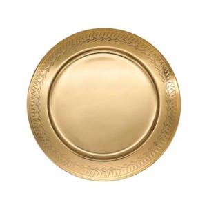 Plato de Presentación de Lujo con Borde Martillado, Chapado en Oro, Apto para Alimentos, Precio de Fábrica - Product Image 4