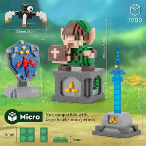 <span class=keywords><strong>Bloques</strong></span> <span class=keywords><strong>de</strong></span> Construcción <span class=keywords><strong>de</strong></span> Plástico ABS para <span class=keywords><strong>LEGO</strong></span> MOC Link, Escala 1:8, para el Escudo <span class=keywords><strong>de</strong></span> ZELDA BOTW, EPEE, para Modelos <span class=keywords><strong>de</strong></span> <span class=keywords><strong>Castillo</strong></span> - Product Image 5