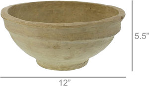 Suministro de utensilios de cocina tallados a mano de calidad probada, diseño antiguo, papel blanco hecho a mano, cuenco para servir a la venta - Product Image 2