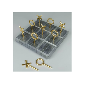 Tablero de juego de mármol y latón Tic Tac toe, superventas, Indore juegos familiares para el hogar, producto más vendido, tablero de juego - Product Image 5