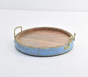 Bandeja para servir postres y chocolate de madera y Metal de estilo árabe, tazón 100% seguro para alimentos, ocasiones de nuevo diseño para Diwali, precio al por mayor - Product Image 4