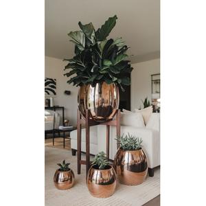 Maceta de Metal Hecha a Mano, Diseño Moderno, Maceta Decorativa para Flores, para Interiores, Exteriores, Jardín y Decoración del Hogar - Product Image 5