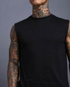 Venta al por mayor ropa de gimnasio para hombre uniforme transpirable algodón camiseta sin mangas cónica gran oferta ropa de entrenamiento personalizado Fitness culturismo Stringers - Product Image 3