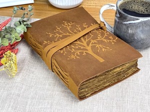 Cuaderno de diario A3 hecho a mano de cuero genuino encuadernado con papel de cubierta espiral e hilo costura sillín costura encuadernación regalo - Product Image 3