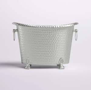 Cubo de hielo de metal martillado vino cerveza botella enfriador Cubo de almacenamiento hogar bar restaurante boda Hotel enfriador hielo bebida bañera - Product Image 6