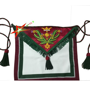 Cuero Original Mark Master Mason Tres Rosetas Calidad Premium Alta Calidad Personalizable Color Logo Masónico Novedad Regalos - Product Image 6