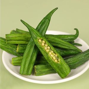 Chips de gombo déshydratées végétaliennes croquantes et séchées sans sucre ajouté au meilleur prix - Product Image 6