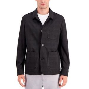 Giacca a Quadri Alfani da Uomo Vestibilità Regolare Nera Taglia Grande - Product Image 3