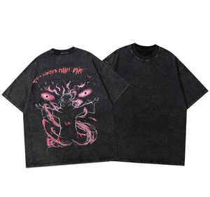 เสื้อยืดผู้ชายแบบวินเทจเฮฟวีเวตเสื้อยืดครอปแบบพอดีตัว - Product Image 1