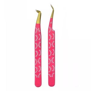 Pinzas de extensión de pestañas, tecnología de nuevo estilo, diseño de agarre, volumen, precio al por mayor, 2022 - Product Image 3