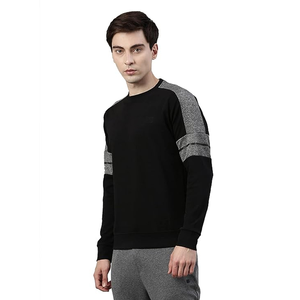 เสื้อสเวตเชิ้ตผู้ชายผ้าฝ้ายผสมเนื้อหนานุ่ม สไตล์ญี่ปุ่น ลายทาง ทรงปกติ แบบสวมหัว ปักลาย ผลิตโดยผู้ผลิต OEM - Product Image 3