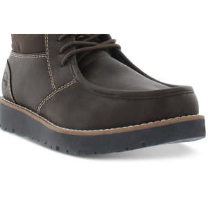 Stivali Chukka Vintage da Uomo Marroni Impermeabili in Ecopelle con Fodera in Vera Pelle e Soletta in PU Stile Chelsea Invernale Taglia 9M - Product Image 2