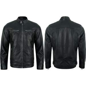 Top Selling Winter Outfit High Quality Red Large Size Genuine <b>Sheepskin</b> Leather <b>Jacket</b> <b>Men</b> Women Street Casual Wear Front - Product Image 1