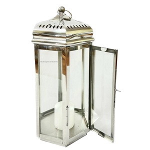 Best Selling Clear Finished Stainless Steel & Glass Candle <b>Lantern</b> for Home Christmas Decor Table & Floor <b>Lantern</b> - Product Image 2