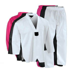 Entraînement de boxe Art Martial Porter Uniforme 100% Coton Respirant Taekwondo Uniforme Confortable Arts Martiaux Porter Taekwondo Costume - Product Image 1