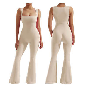 ¡Novedad de 2025! Mono de moda para mujer, mono de entrenamiento de una pieza de secado rápido con pantalones de estilo sólido para adultos - Product Image 6