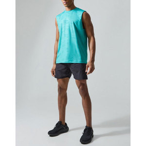 Camisetas sin mangas en blanco personalizadas para camisas lisas de color sólido para hombres a precio mayorista - Product Image 3