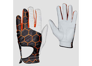 Gants de golf pour hommes First Fitness, durables, respirants, en cuir véritable, qualité supérieure, protection UV personnalisée, compatibles avec les écrans tactiles - Product Image 2