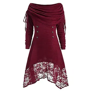 Blus untuk wanita atasan tunik lengan Puff bergaya untuk wanita Kaus musim gugur kasual kaus wanita sejuk dari Pakistan